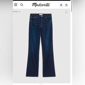 Madewell Dark Indigo Bootcut Jeans